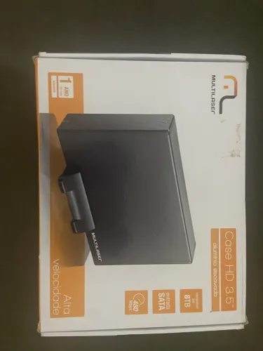 Case HD 3.5 Alumínio Escovado Multilaser. Compatível até 8TB