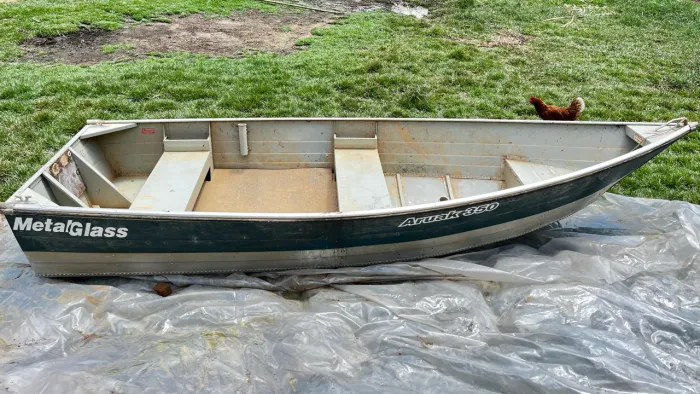 BARCO DE ALUMÍNIO ARUAK + Motor 6.0 Cv 4t- Branco