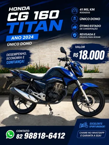 Vendo Titan 160 2024