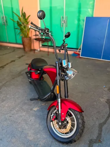 Scooter Elétrica Chopper 3000W 30Ah Boram - Vermelha (Com NF)