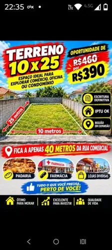 TERRENO C/ POTENCIAL construtivo.