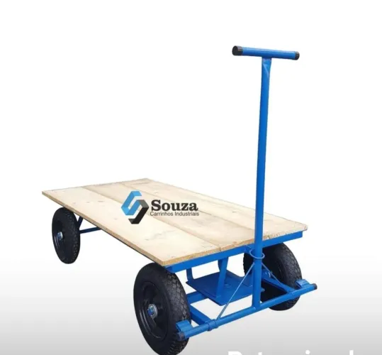 Carrinho de carga 400kg tipo Plataforma quinta roda