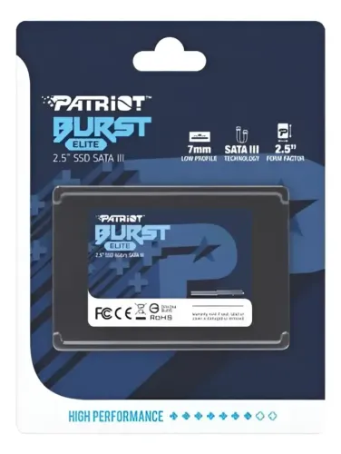 Ssd 480gb Novo Lacrado Patriot Burst Elite