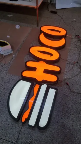 Letra Caixa Iluminada, Letreiro Luminoso, Placa iluminada