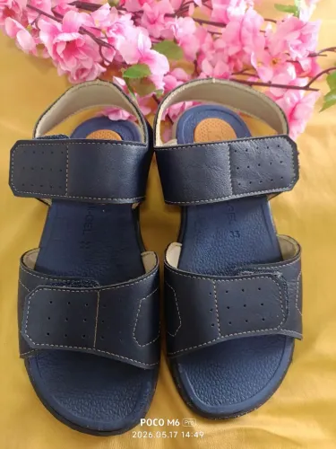 Sandália Infantil Kidy Flex Azul Marinho - Tamanho 35