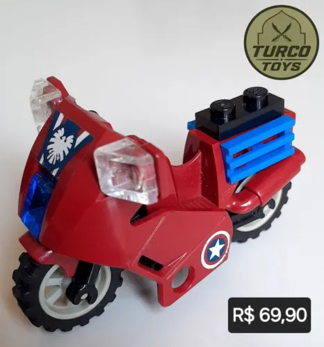 LEGO MARVEL - MOTO CAPITÃO AMÉRICA (ORIGINAL)