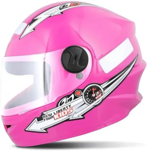 CAPACETE FECHADO PRO TORK LIBERTY FOR KIDS SOLID ROSA TAM. 54