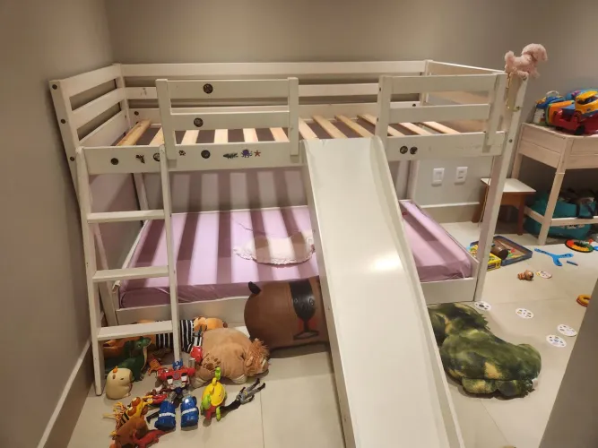 Bicama Infantil com Escada e Escorregador