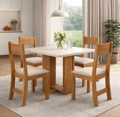Conjunto Solaris Elegance 4 Lugares 
