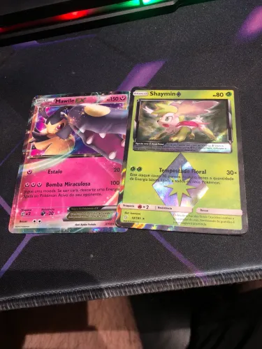 Cartas Pokémon - Mawile Ex e Shaymin