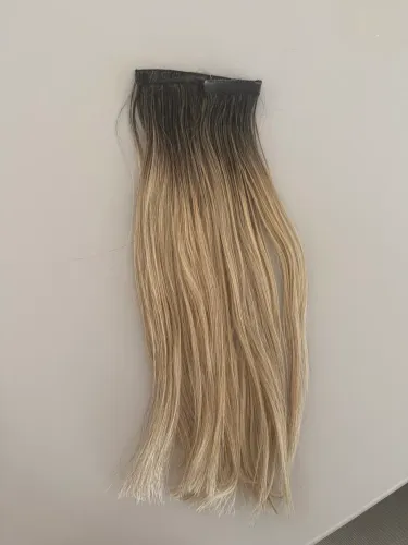 Mega hair loiro cabelo humano 45 cm