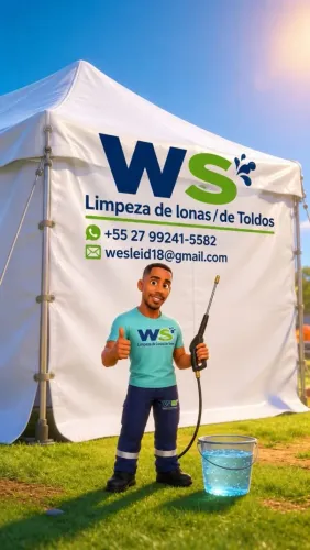 Limpezas de lona de toldo e tenda