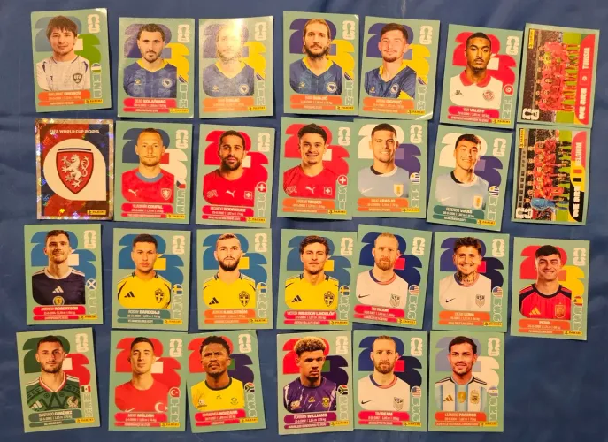 Figurinha da copa 2026 - diversas