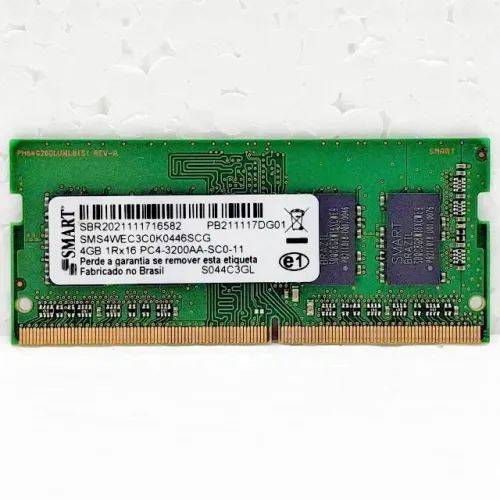 Memória RAM Notebook 4GB DDR4 3200 SODimm SMART