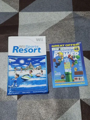 Manual nintendo Wii sports resolt + folheto nintendo power