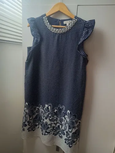 Vestido Infantil Monteau Girl Azul Marinho Com Poá