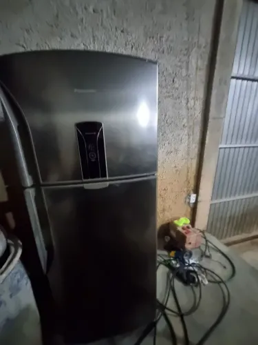 Geladeira Duplex inox panasonic gigante