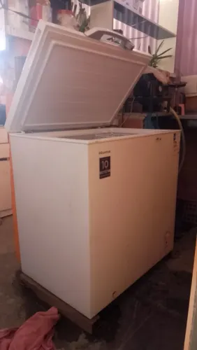 Freezer Horizontal Hisense 198L 2 em 1 Branco 127V