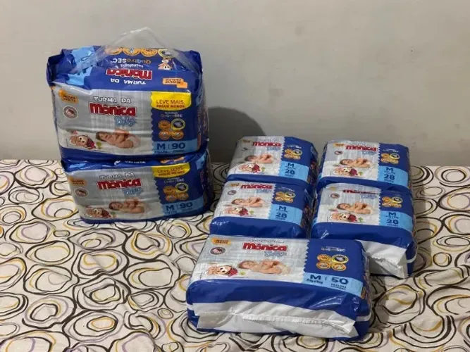 Kit fraldas Turma da Mônica M - 342 unidades