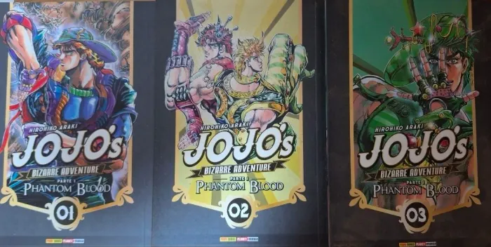 JoJo's Bizarre Adventure Parte 1 Phantom Blood Completo Vol. 1 ao 3 | Panini