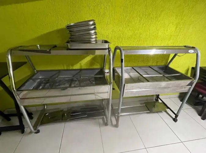 2 buffet self-service quente e frio