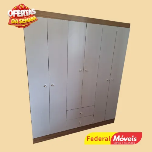Guarda Roupa em Oferta Imperdível Casal 6P 2G - Compre pelo whatsapp
