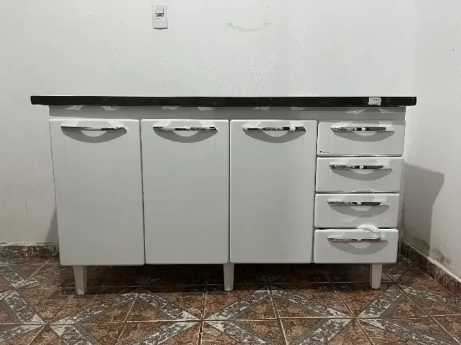 Pia de Granito com Cuba Inox - Conservado