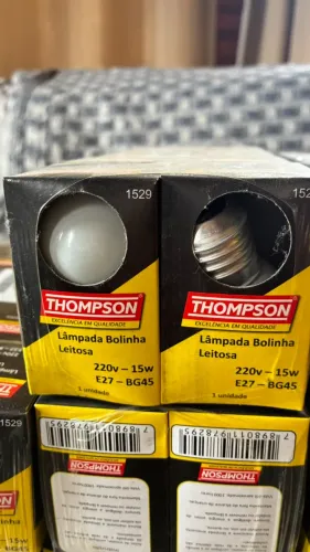 kit 180 lâmpadas bolinha leitosa 220v 15W Thompson  