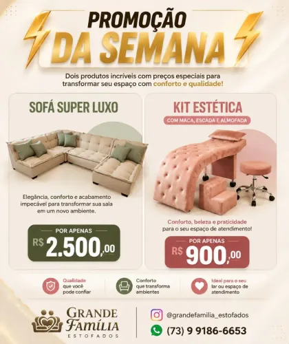 DOIS CAMPEÕES DE VENDAS, UMA ÚNICA OPORTUNIDADE!