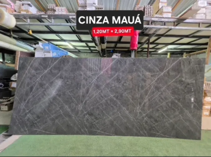 Placa Marmorizada Cinza Mauá 1,20m x 2,90m