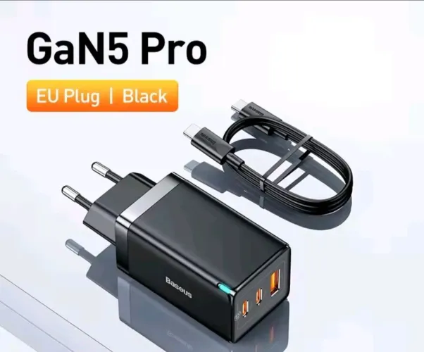 Carregador Baseus 65w GaN 5 Pro