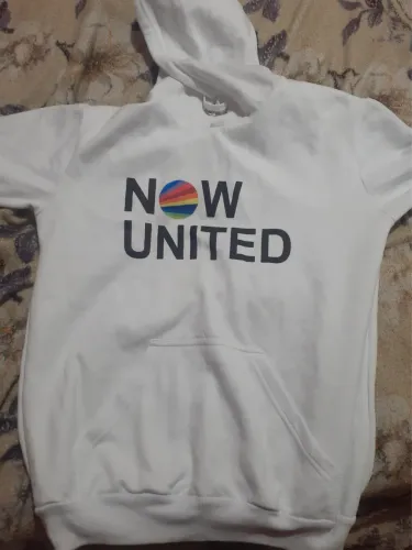 Moletom Now united (Branco e preto)