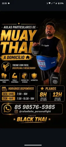 Aulas particulares de Muay Thai