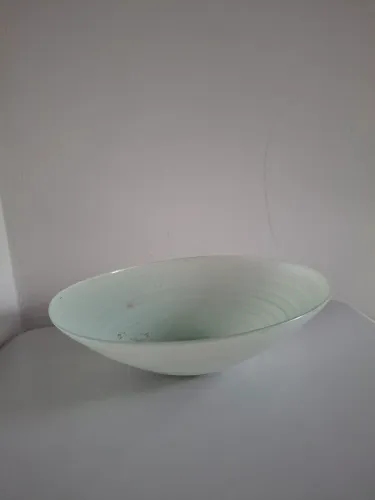 Saladeira de vidro antiga