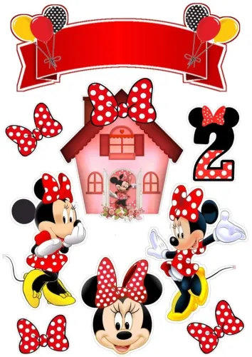 Topo de bolo, Topper de bolo Minnie