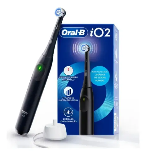 Escova de Dente Elétrica ORAL-B iO2, Sensor de Pressão, 1 Unidade