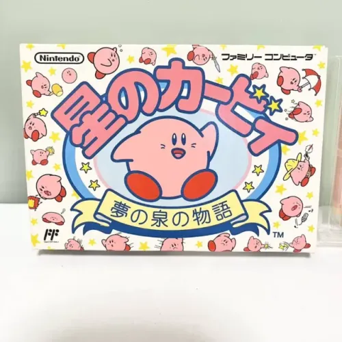 Cartucho Fita Famicom Kirby Dream Fountain Story com original caixa 1993