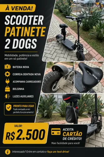 Scooter TwoDogs Perfeito estado