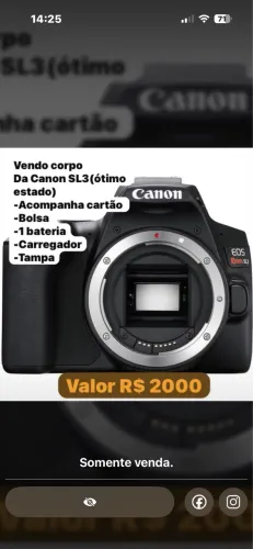 Canon Sl3 (somente o corpo)