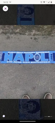 Cachecol Bandeira Napoli 1926 - Torcida / Decoração / Dia de Jogo ACEITO PROPOSTA!!!