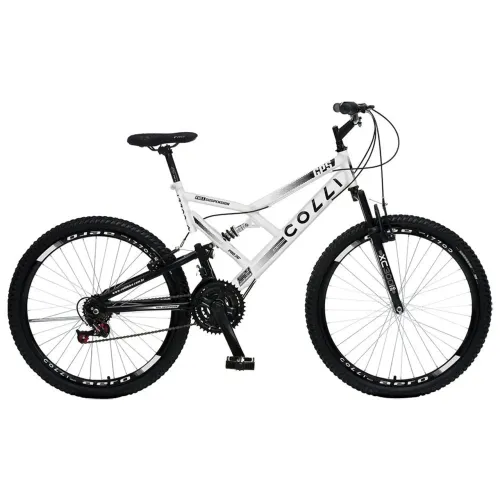 Bicicleta Colli GPS Aro 26 - Quadro Dupla Suspensão, Tamanho 19, Freio V-Break, Branco