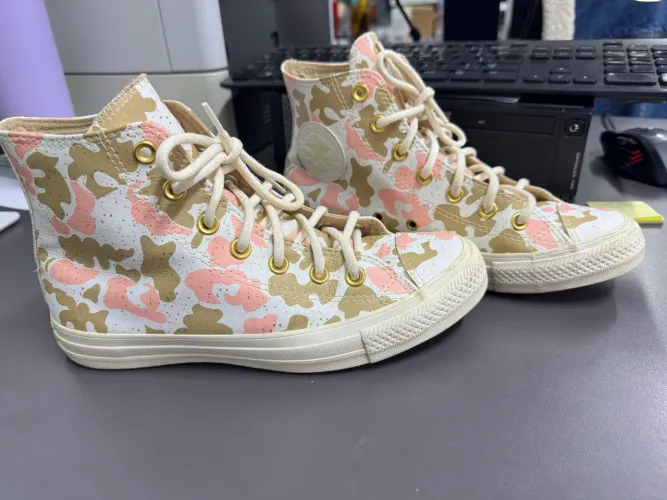 Converse Chuck Taylor All Star Eva Lift com estampa de leopardo N36