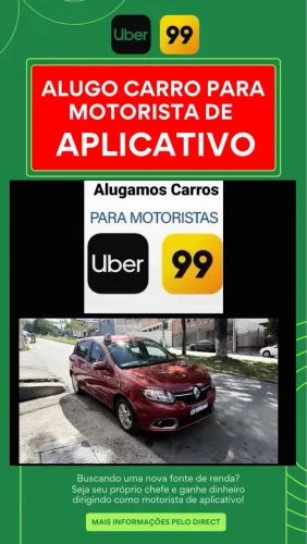 Versa e Sandero aluguel para aplicativo 
