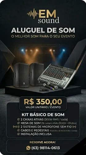 Aluguel de som profissional