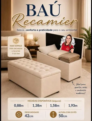 Baú recamier casal