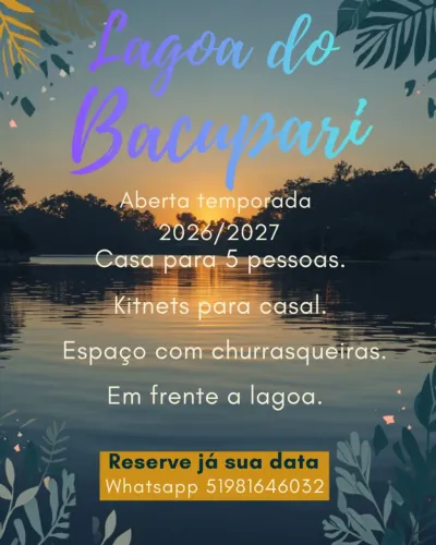 Aluguel lagoa do Bacupari