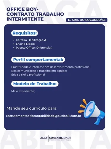 Vaga de emprego 