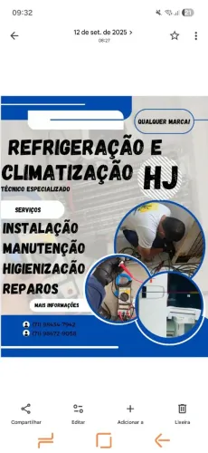Serviços de Refrigeração e Climatização