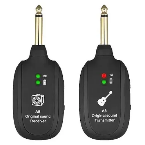 Transmissor A8 Receptor P10 Sem Fio Para Guitarra Baixo Violão