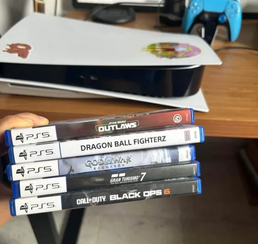 ? PS5 COM 2 CONTROLES + JOGOS FÍSICOS & DIGITAIS - EXCELENTE ESTADO - EM BELÉM/PA